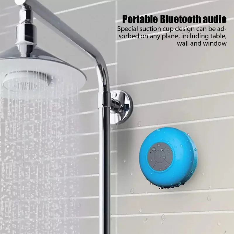 Mini Bluetooth Speaker Waterproof Bathroom Audio Wireless Shower Speakers RGB Light for Phone Soundbar Hand Free Car Loudspeaker